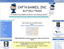 Tablet Screenshot of capngames.com